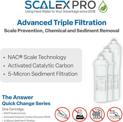 The Answer - 12in Quick Change 3/8in Auto Shut Off Head and Water Filter Combo - Image 3
