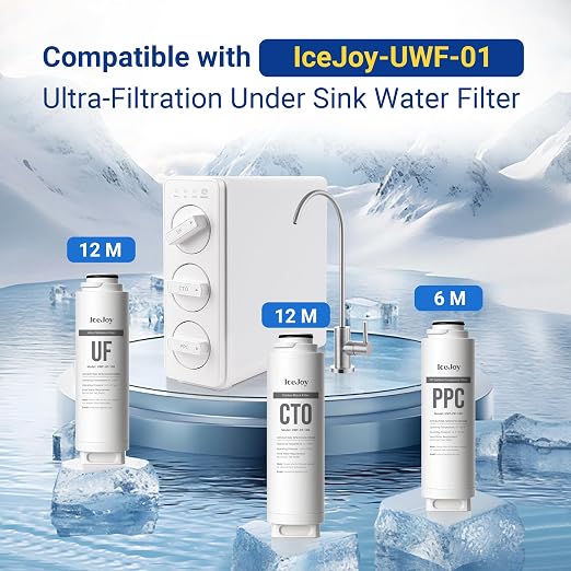 IceJoy Ultra-Filtration Under Sink Water Filter System, 0.01 Micron Precision - Image 2