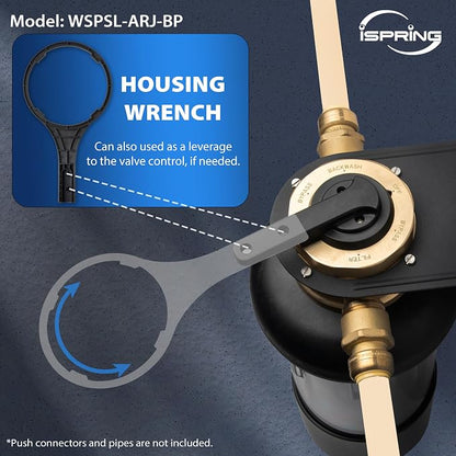 iSpring WSP50SL-ARJ-BP, NSF Certified, Whole House Spin Down Sediment Water - Image 5