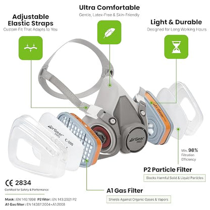 AirGearPro G-500 Reusable Respirator Mask - Image 2