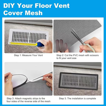 4 PCS DIY Magnetic Vent Covers-13.8" x 11.8" Customizable Air Register - Image 2