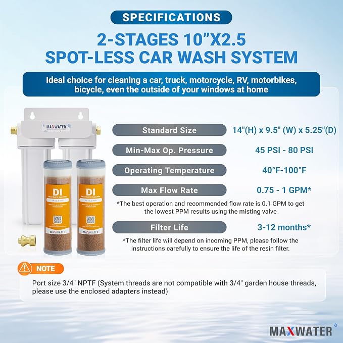 Max Water 2 Stage Deionized Spot - Image 4