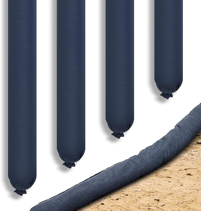 4 Pcs Sediment Filter Erosion Control Blanket Silt Fence Sock by Wesnoy
