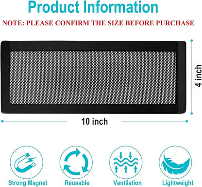 Magnetic Vent Covers for Home Floor 4Pack, Upgrated 4x10 Inch Strong Magnet PVC - Image 2