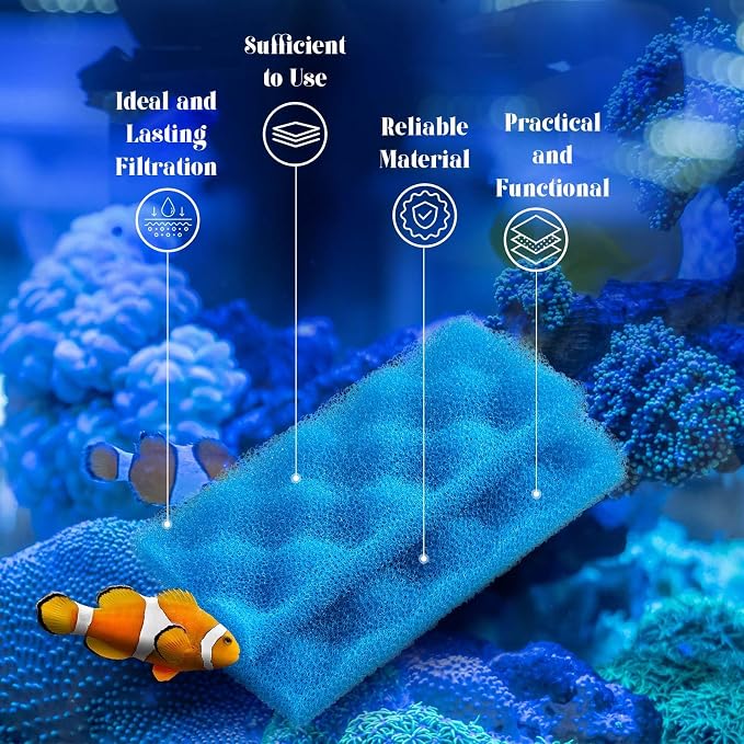 18 Pcs Aquarium Filters Bio Sponge Sets Compatible - Image 7