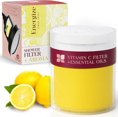 Vitamin C Shower Filter Replacement Cartridge + Shower Steamers Aromatherapy by Unknown