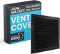 Repa Market 10 x 10 Inch Black Square Air Vent Cover by RepaMarket