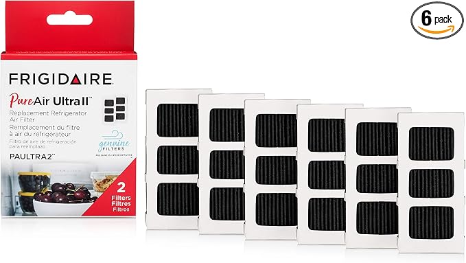 Frigidaire PAULTRA2 Pure Air Ultra II 6 Pack Air Filter, 3.8" x 1.8" by Frigidaire