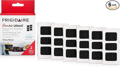 Frigidaire PAULTRA2 Pure Air Ultra II 6 Pack Air Filter, 3.8" x 1.8" by Frigidaire