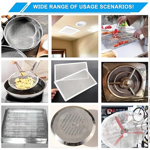 10 Mesh Stainless Steel Mesh Screen 304, 15.7'' x 147'' Metal Mesh Screen - Image 7
