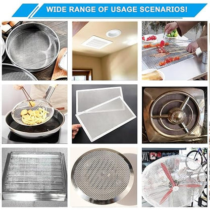 10 Mesh Stainless Steel Mesh Screen 304, 15.7'' x 147'' Metal Mesh Screen - Image 7
