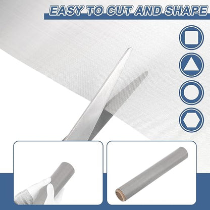 uxcell 120 Mesh 79" x 10" Woven Wire Mesh, 316 Stainless Steel Air Vent Filter - Image 4