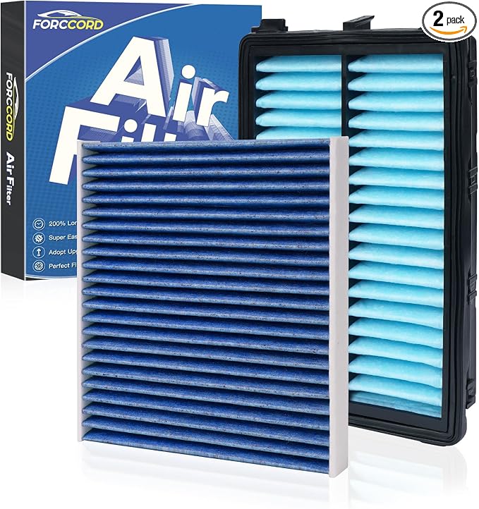 Cabin & Engine Air Filter Fit for Tucson 2022-2026, Santa Fe 2021-2026 by Forccord