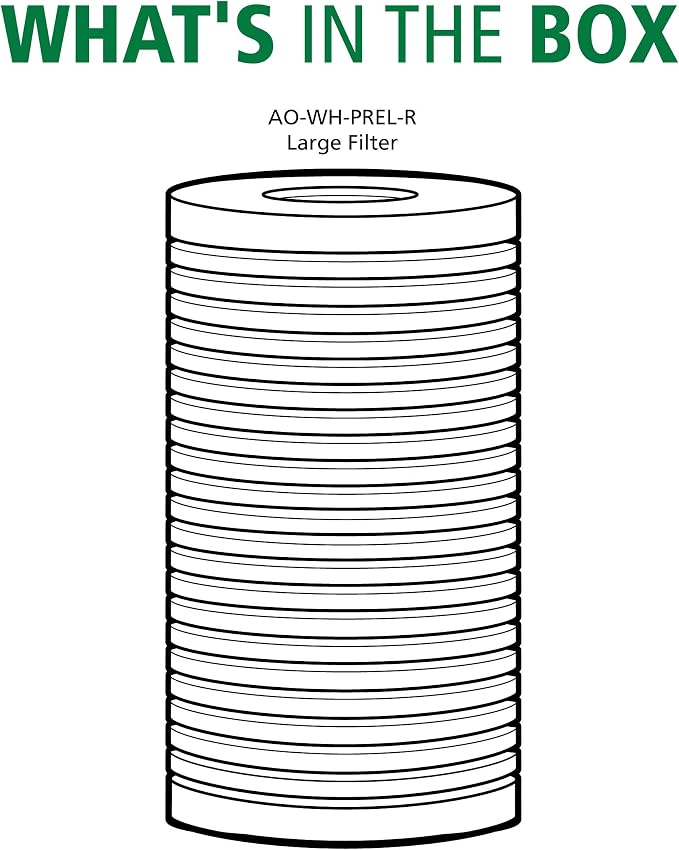 AO Smith 4.5"x10" 25 Micron Sediment Water Filter Replacement Cartridge - Image 2