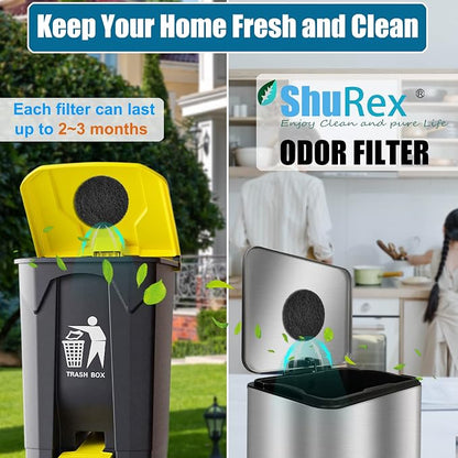 12-Pack Universal Stick-on Trash Can Odor Absorbing Filters, Thick Design - Image 7
