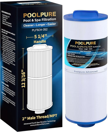 POOLPURE 5CH-352 Spa Filter Replaces PPM35SC-F2M, Marquis Spa 20042, Filbur by POOLPURE