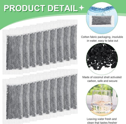 24 Packs Replacement Activated Charcoal Distiller Filters Coconut Shell - Image 3