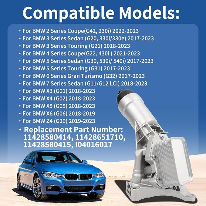 11428651710 Aluminium Engine Oil Filter Housing Assembly - Image 2