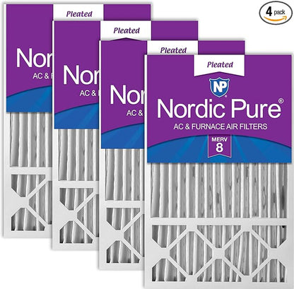 Nordic Pure 16x25x5 Honeywell/Lennox Replacement MERV 8 Air Filters 4 Pack by NordicPure