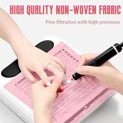 200 Sheets Nail Dust Collector Filter Paper Disposable Nail Dust Filters - Image 7
