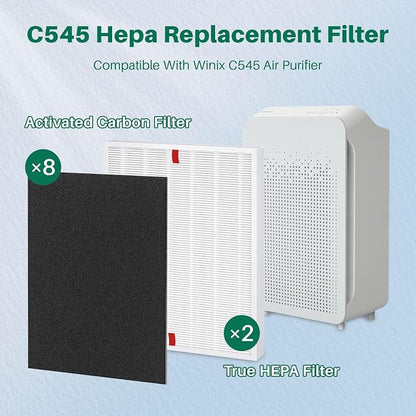 10 Pack C545 Replacement HEPA Filter Compatible - Image 2
