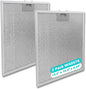 2 Pack WA0575 Range Hood Filters 13.5" x 14.4" x 0.35", 5-Layer Aluminum Mesh by SOLSTEL