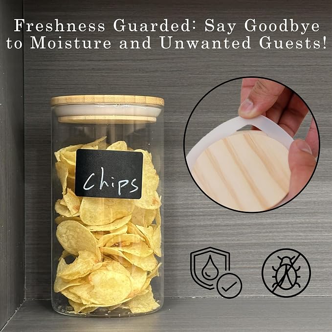 Glass Storage Jars Set Elegant Containers - Image 9