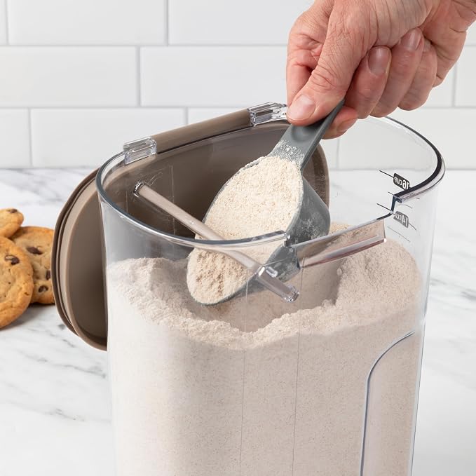 ProKeeper+ Airtight Food Storage Container Set – Clear Plastic Flour and Sugar - Image 9