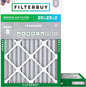 Filterbuy 20x25x2 Air Filter MERV 8 Essential Dust & Allergy Defense, by Filterbuy