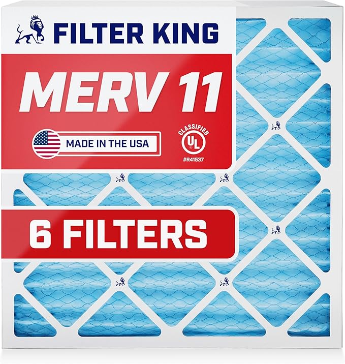 Filter King Air Filters 29.75x35.75x1 | 6-PACK | MERV 11 HVAC Pleated AC by FilterKing
