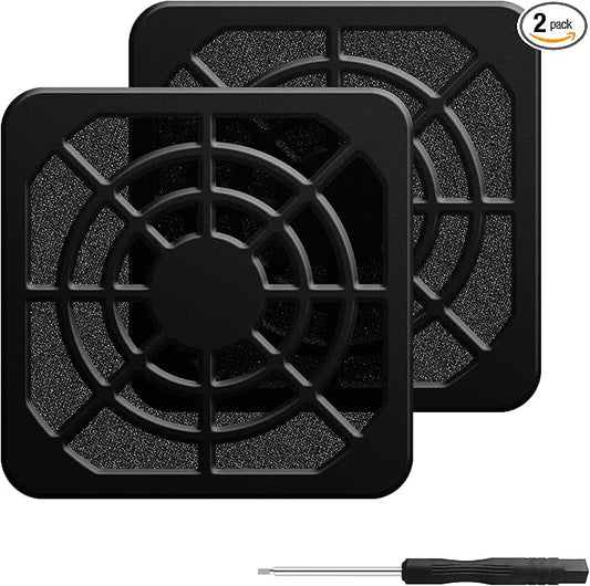 40mm Fan Filter Dustproof Cover, 2 Pack Dust Filter PC Case Fan Grill ABS by YIMATEECO
