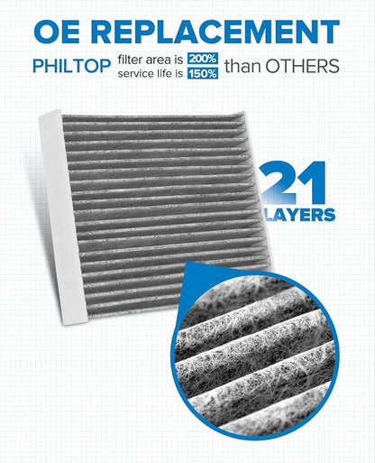 PHILTOP Cabin Air Filter, Replacement - Image 5