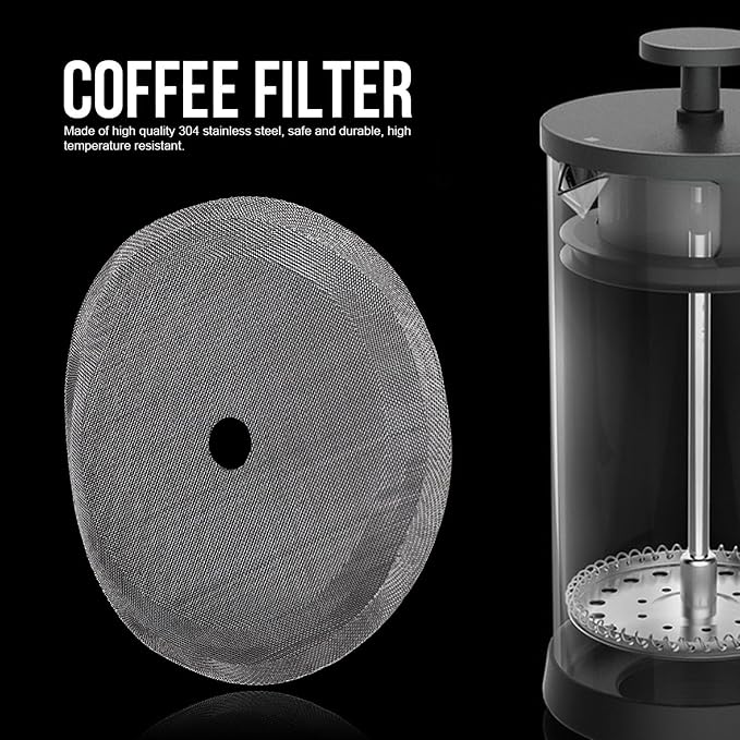 304 Stainless Steel Coffee Filter Mesh 5Pcs Set Portable Detachable Coffee Pot - Image 7