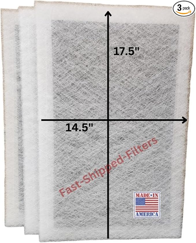Fast-Shipped-Filters 3 Pack 16x20 Replacement Filter Pads Compatible by Unknown