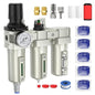 1/2" NPT Air Compressor Water Separator, Industrial Grade 3 Stage Air Drying by RVMARINEPAT