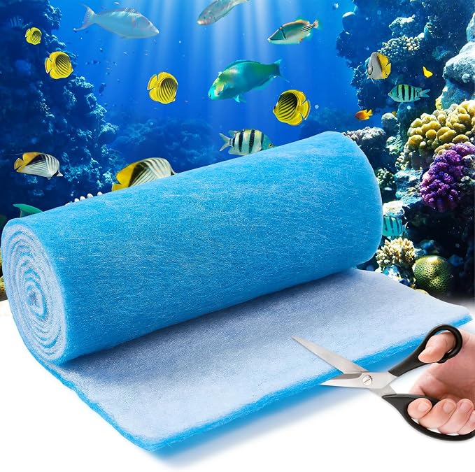 12" x 78" Aquarium Filter Sponge Fish Tank Pond Filter Media Filters Pad by TINYUNICORN
