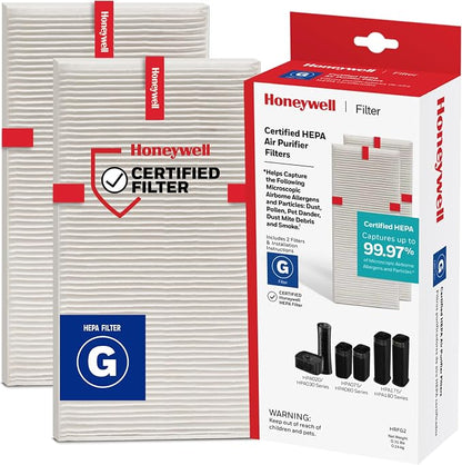 Honeywell Genuine HEPA Air Purifier Filter G, Airborne Allergen Air Filter by HoneywellPluggedIn