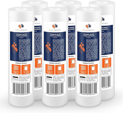 Aquaboon 1 Micron Whole House Sediment Filter 10 x 2.5 by Aquaboon