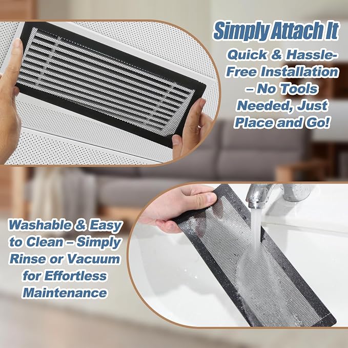 4x10 inch Air Vent Filters Screen mesh Cover, Wall & Ceiling Vents, Noise - Image 5
