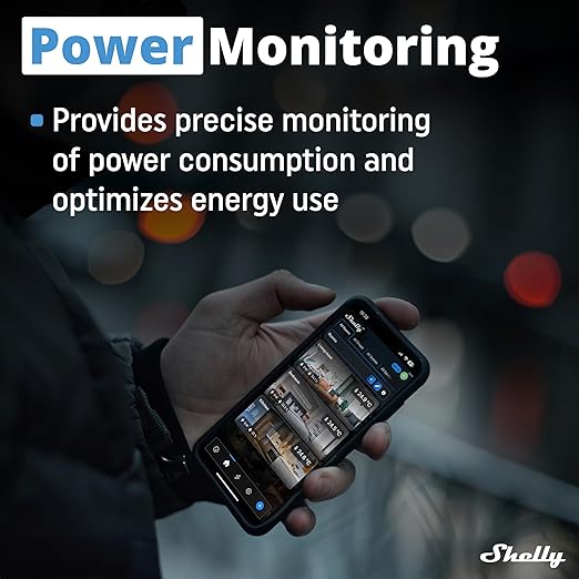 Shelly Dimmer 0/1-10V PM Gen3 | WiFi Smart Dimming with Power Monitoring | Home Automation | Compatible with Alexa & Google Home | iOS Android App | No Hub Required