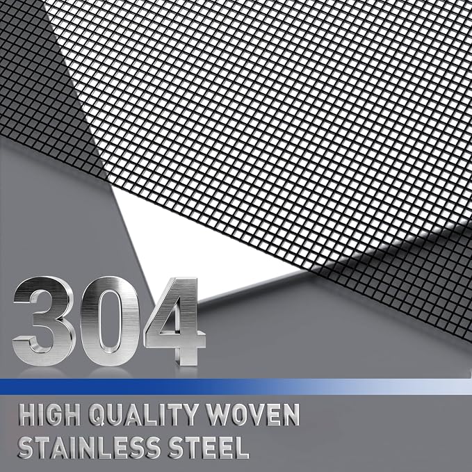 MAGZO 304 Stainless Steel Mesh Screen Roll 35in x 10ft - Image 3