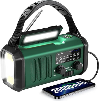 Emergency Radio-NOAA Weather Radio 20000mAh/74000mWh by Leaton