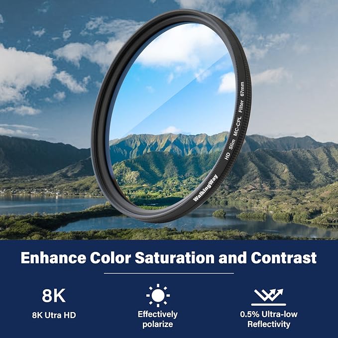 Walking Way 62mm Circular Polarizing Filter Ultra-Slim MC CPL Filter Optical - Image 5