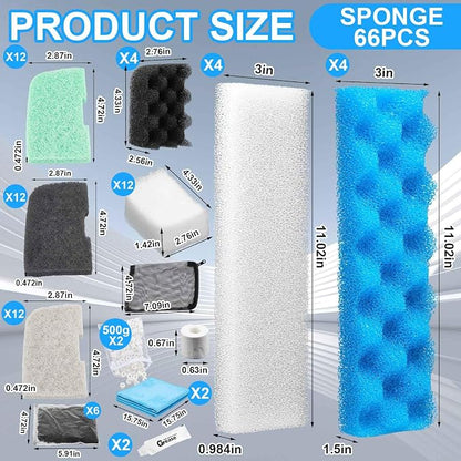 68 Pcs Canister Filter Media Kit Compatible - Image 2