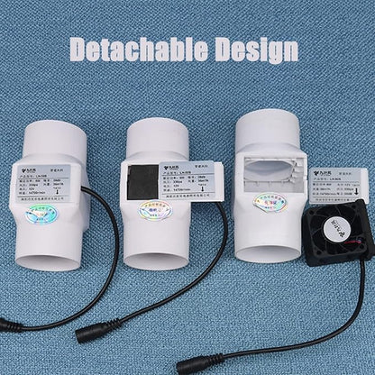 3 Inch/75mm Inline Duct Fan 12V 18W Variable Vent Blower Plastic Air Extractor - Image 5
