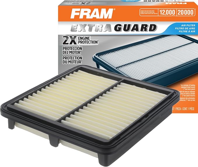 FRAM Extra Guard Rectangular Panel Engine Air Filter Replacement, Easy Install by FRAM