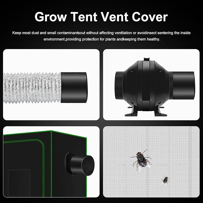 MELONFARM Air Filtration Kit, 8 Ft Ducting & Rubber Coupler, Air Cooling and - Image 8