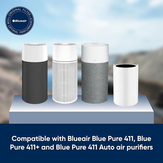 BLUEAIR Blue Pure 411 Auto, 411+ Genuine Replacement Filter, Particle and - Image 2