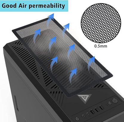 280x140mm PC Case Dust Mesh Filter, Magnetic Frame Computer Fan Dust Mesh PC - Image 4