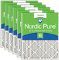 Nordic Pure 20x20x1 Pleated MERV 13 Air Filters 12 Pack by NordicPure